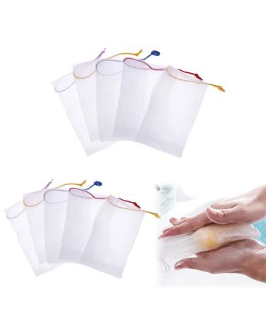 10-Piece Foam Soap Bag Set | Facial Cleaning Accessories | Soap Foaming & Body Peeling | Random Color - Buy Online on GoSupps.com