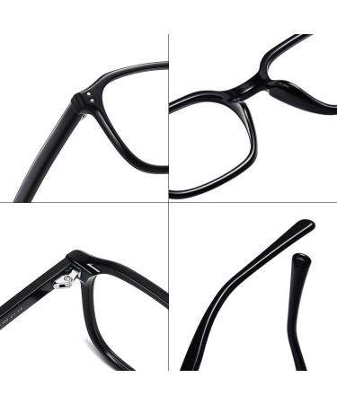 Buy Pin Temple Square TR90 Blue Light Blocking Glasses for Men & Women - Anti UV Ray Computer & Reading Glasses (57mm - Buy Online on GoSupps.com