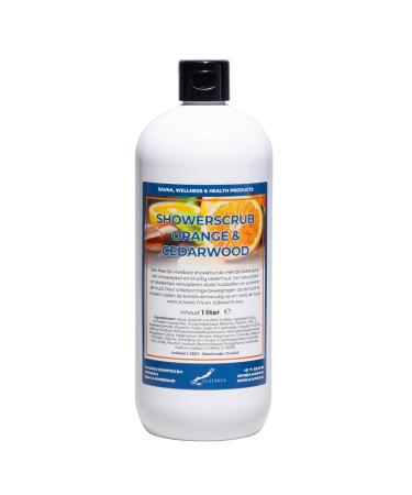 Claudius Orange & Cedarwood Showerscrub 1 Litre - White