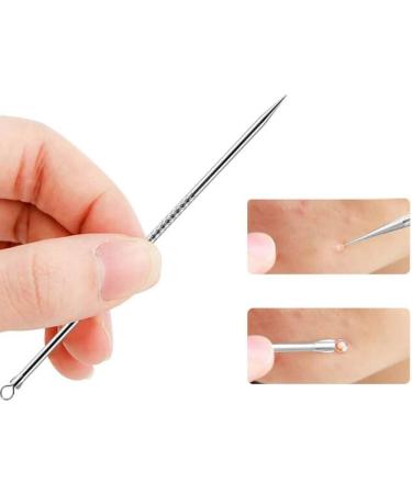 KAV Comedone Extractor Kit 5-Piece Blackhead Remover Tool Set with Storage Case for Acne Prone Skin - Stainless Steel Pimple and Blemish Extractor Tools for Deep Cleansing - Buy Online on GoSupps.com