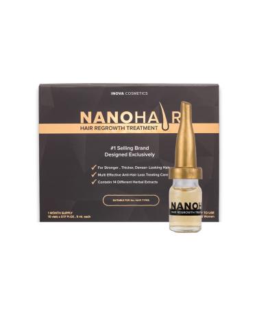 NanoHair by Bubbly Multi Effect Hair Strengthening Serum  Hair Treatment Oil Serum To Make Your Hair Look Stronger  Longer and Healthier  0.17 Fl Oz/5 mL x 10 pcs