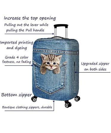 FGAXQRPIP Cat Dog Travel Luggage Cover for 18-32Inch Suitcase Travel Bag Protection Case Luggage Bag Dust Cover Travel Accessories(A Luggage Cover M) M A Luggage Cover - Buy Online on GoSupps.com