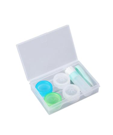 SOLUSTRE 2pcs Lens Case Lens Storage Lens Double Boxes Beautiful Double Boxes Pretty