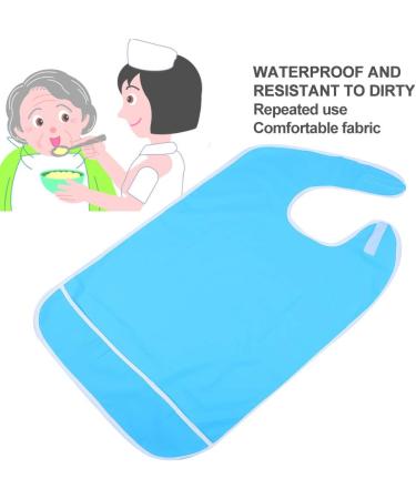 Waterproof & Oil-Repellent Adult Libs for Seniors - Reusable Washable with Velcro Fastener - Blue 50x80 cm - Buy Online on GoSupps.com