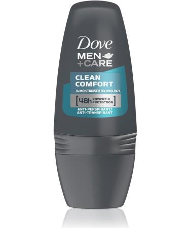 Dove Men + Care Clean Comfort Anti-Perspirant Deodorant Roll On with Advanced Moisturizer technology giving 48 Hours Powerful Protection 50 ml (12 Pack) - Buy Online on GoSupps.com