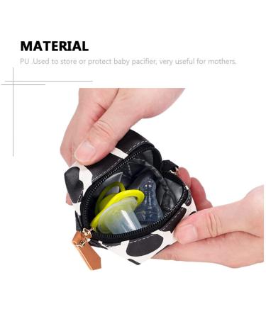 Valiclud Cow Pattern Baby Pacifier Case - Travel Accessory for Pacifiers Headphones & Keys - Mini Storage Bag - Buy Online on GoSupps.com