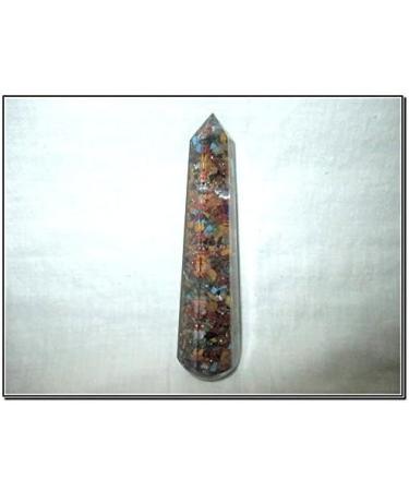Jet Energized Orgone Chakra Mix Massage Wand - Copper Chokurei Reiki Stick for Energy Healing & Sacred Geometry - Buy Online on GoSupps.com