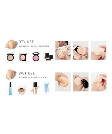 Beauty Blender Foundation Sponges Set - 12 Pack of Pink Makeup Blending Sponges & Powder Puffs for Flawless Foundation & Concealer Application - Buy Online on GoSupps.com