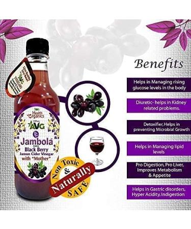 CROW AVG Jambola- Jamun Vinegar with Mother Natural & Unfiltered- 500 ml - Buy Online on GoSupps.com