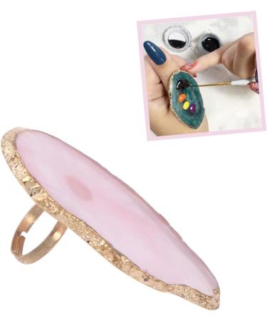 Hemoton Paint Tray & Nail Pallets - Colorful Nail Art Plate for Manicure Resin Display & Polish - Medium Pink - Buy Online on GoSupps.com