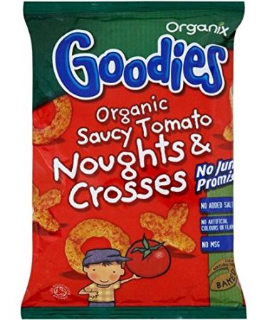 Organix Goodies Organic Saucy Tomato Noughts & Crosses 12mth+ (15g) - Pack of 6