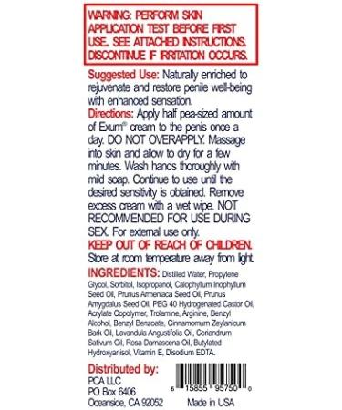 EXUM - Natural Penile Skin Care & Sensitivity Enhancer | Pharmacist-Developed | Buy Internationally - Buy Online on GoSupps.com