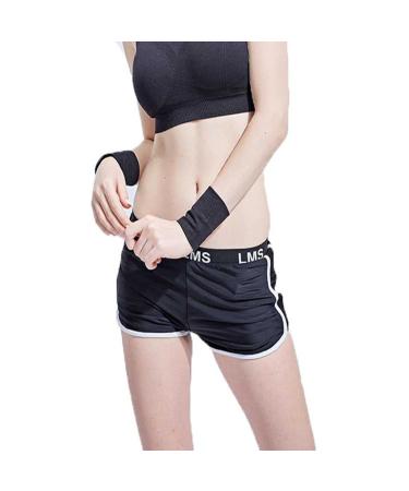 Compression Wrist Brace Sleeves for Men & Women - 20-30mmHg Support Band for Sprains & Pain Relief (Medium Black 1 Pair - Buy Online on GoSupps.com