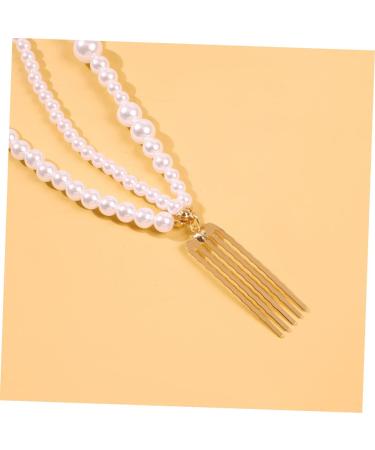 Beatifufu 1pc String Tassel Trim Hair Decorations Womens Barrettes for Hair Women's Hair Clips Hair Clips for Girls Bridal Hair Clip Wedding Decoration Long Hairpin White Pearl Bride To Hang - Buy Online on GoSupps.com