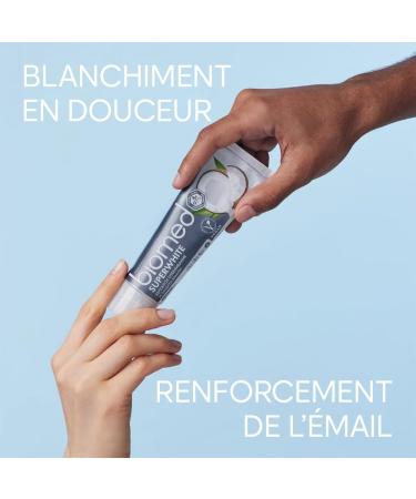 Biomed Super White Toothpaste 3x100g - Natural Gentle Whitening Enamel Restoration Fluoride & SLS Free Coconut Flavor - Buy Online on GoSupps.com