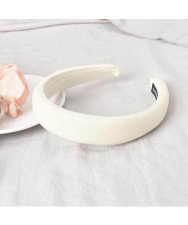 Thick Padded Headbands for Women White Sponge Headband Hair Hoops for Girls Wide Thick Non-Slip Hairband No Teeth Hair Head Bands Cute Headbands for Women Girls - Buy Online on GoSupps.com