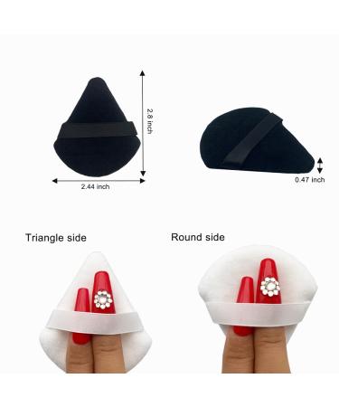 12Pcs Velvety Triangle Powder Puff Set for Flawless Makeup Application - Buy Online on GoSupps.com