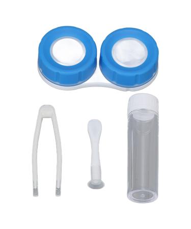 Dekaim Portable Contact Lens Box Kit Cute Duck Design Dustproof Etui for Women Ideal for Travel (Blue) - Buy Online on GoSupps.com