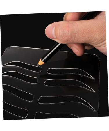  SOESFOUFU Eyebrow Stencil Plate Eyebrow Shaping Template Eyebrow Shape Practice Mold Lip Stencil Mold Eyebrow Size Acrylic Accessories - Buy Online on GoSupps.com