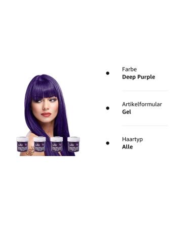 Buy La Riche Directions Semi-Permanent Hair Color - Deep Purple Black 88ml (Pack of 4) | International Shipping Available - Buy Online on GoSupps.com