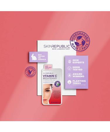 Skin Republic Brightening Vitamin C Face Mask Helps Brighten and Even Skin Tone For a Radiant Complexion 25ml TRIO - Buy Online on GoSupps.com