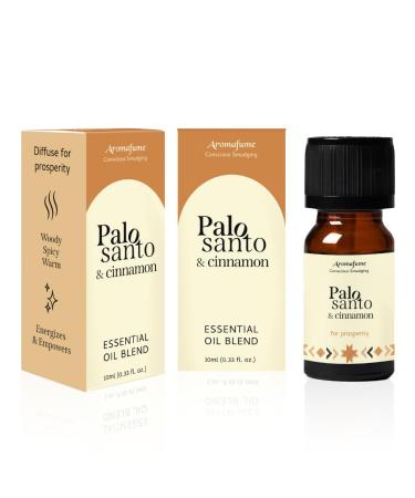Palo Santo & Cinnamon Essential Oil Diffuser Blend by Aromafume | 3 x 10ml / 0.33 fl oz l Aromatherapy Oil for Smokeless Smudging | Natural Air fresheners for Home | Spiritual Meditation Accessories