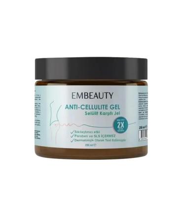 EMBEAUTY Body Shaping Gel Slimming Firming & Tightening Formula for Cellulite and Stretch Marks Fast-Absorbing Gel Texture Paraben-Free Easy-Apply Jar Packaging 250 ml / 8.45 fl oz