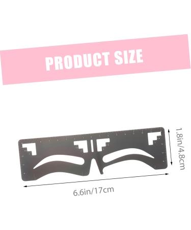 Healeved 2pcs Eyebrow Ruler Eyebrow Makeup Tools Eyebrow Shaping Stencil Brow Guide Stencil Brow Makeup Supplies Eyebrow Template Eyebrow Stencil Brow Guide Ruler Brow Guide Template 17x4.8cm Black - Buy Online on GoSupps.com