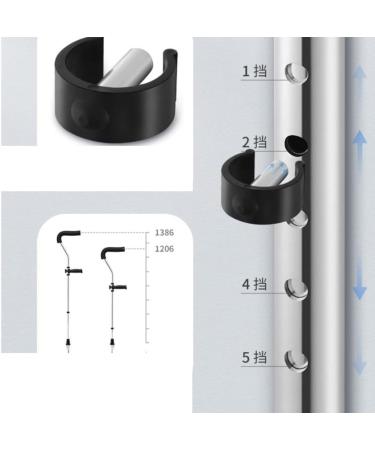 Crutches for The Elderly Underarm Crutches Non-Slip Cane Double Walking Stick for Young People Walking Aid (Color : Silver Size : A) Smooth Sailing - Buy Online on GoSupps.com