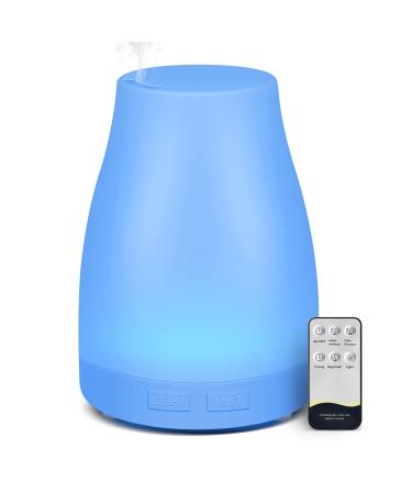 Diffuser, Homeweeks 300ml Colorful Essential Oil Diffuser with Adjustable Mist Mode, Cool Mist Air Auto Off Aroma Diffuser for Bedroom/Office/Trip (300 ML 1 Pack)