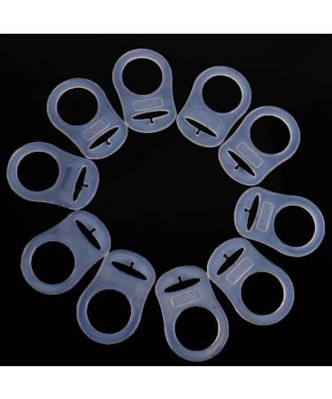 Tiuimk Transparent Silicone Pacifier Ring | Prevents Pacifier from Falling | Safe & Stylish Design for Babies - Buy Online on GoSupps.com