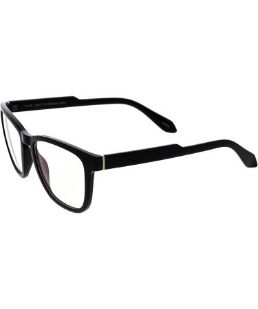 Buy zeroUV Square Retro Anti Eye Strain Blue Light Blocking Glasses - D226 Black/Clear 54mm | International Shipping Available - Buy Online on GoSupps.com