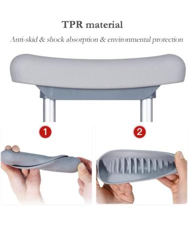 A Pair Aluminum Underarm Crutches for Walking Push-Button Adjustment Armpit Crutches Ergonomic Medical Axillary Crutches for Men Women Independence Small - Buy Online on GoSupps.com