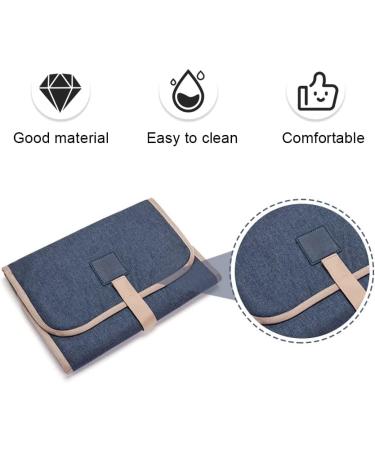 Portable Baby Changing Mat - Foldable Nappy Changing Pad for Infant & Toddlers - Blue - Buy Online on GoSupps.com