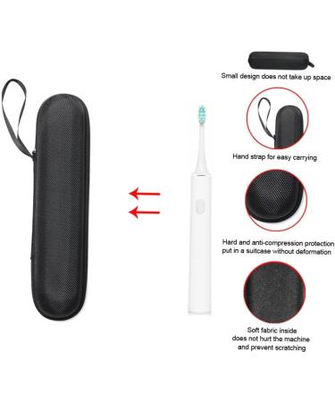 FOPEAS Electric Toothbrush Storage - Portable Waterproof Organizer for Electric Toothbrushes - Black | Shop Internationally - Buy Online on GoSupps.com