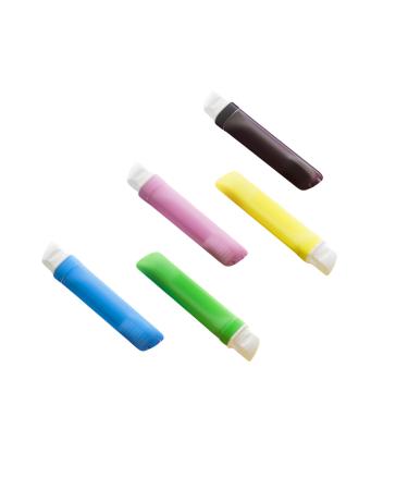 KazUp Rainbow Toothbrush Portable Folding Soft-Bristle Toothbrush 1 Independent Creative Sleeve Home Travel 10 2.2 1.9cm Five Colors 10 2.2 1.9cm