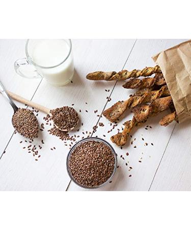 Non-GMO Brown Flax Seeds 1lb - Raw Whole Flaxseed, High Fiber, Omega-3 Fats - Ideal for Salads, Baking, Smoothies - Kosher, Vegan, Bulk - Buy Online on GoSupps.com