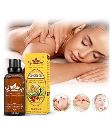 4 Packs Ginger Massage Oil for Lymphatic Drainage 100% Pure Natural Essential Oil - 30ml - Buy Online on GoSupps.com