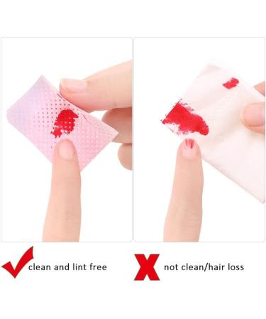 500Pcs Nail Wipes Cotton Pad Lint Free - Pink Acrylic Nail Cotton Pads - Buy Online on GoSupps.com