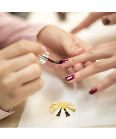 Easy French Smile Cut Line Edge Nail Cutter Acrylic Easy French Smile Cut V Line Tips Manicure Edge Trimmer Almond Shape Pro 9 Size Nail Art Template Tool (1Pcs - Gold) - Buy Online on GoSupps.com