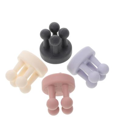 TOVINANNA 4pcs Nail- Seamless Hook Towel Hook Wall Hanging Hooks Bathroom Hooks Wall Hooks