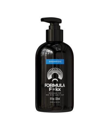 Formula F kx Curl Strengthening Shampoo (8 oz) For Men With Wavy Curly and Coily Hair (Type 2a-4c) Sulfate paraben DEA & Phthalate free Scent: Ocean Texas manufactured product.