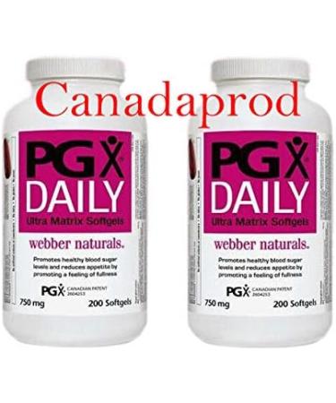 Webber Naturals PGX Daily 750mg 400 Softgels - Pack of 2 Bottles - Buy Online on GoSupps.com