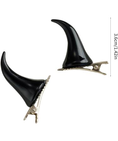 1 Pair Horn Hairpin Hot Girl Gospongy Hairclip Halloween Gospony Tail Braid Hair Clips For Women Hairpins Hairpins For Women Hairpins Daily Hairstyles Cute Devil Horn Pins white - Buy Online on GoSupps.com