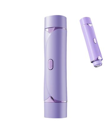 Bikini Shaver Electric Bikini Trimmer Cordless Double Head Body Hair Trimmer Personal Groomer Facial Hair Remover for Underarm Arm Body Face Lilac