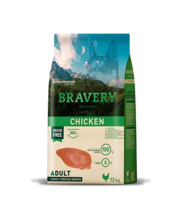 BRAVERY Chicken Croquettes for Dogs Size L/M 12 kg