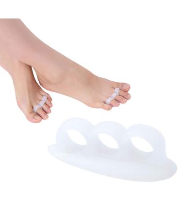 PEDIMEND Toe Separator for Overlapping Toes - Toe Separator for Curled Mallet & Claw Toes - Unisex - Foot Care (Hammer Toe Straightener 2PAIR - 4PCS) Hammer Toe Straightener 2PAIR - 4PCS