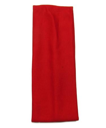 Bling Online 7cm Elasticated Fabric Headband. (Red)