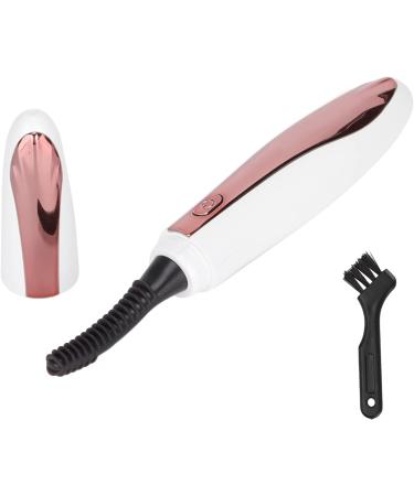 Qukaim Heated Eyelash Curling Clip Electric Eyelash Curler USB Rechargeable Quick Heated Eyelash Curling Clip Long Lasting Natural Curl White - Buy Online on GoSupps.com