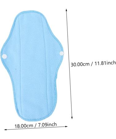 Doitool 6 Sets Blue Nursing Night Helpers Incontinence Bags - Washable Cloth Cushions for Postpartum & Menstrual Maternal - 30x18x0.6cm - Buy Online on GoSupps.com